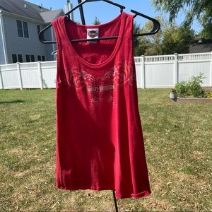 Red Harley Davidson Tank